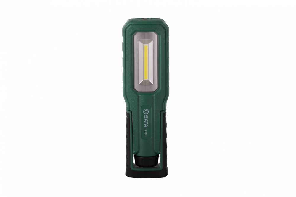 ไฟฉาย SATA 90619 แบบพับได้ เปลี่ยนแบตเตอรี่ได้ ความสว่าง 600 ลูเมน