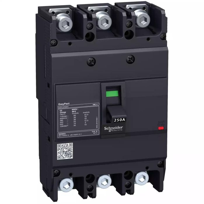 เซอร์กิตเบรกเกอร์ SCHNEIDER EZC250H3200 ขนาดเฟรม 250A  3P กระแสไฟฟ้า 200A 36kA