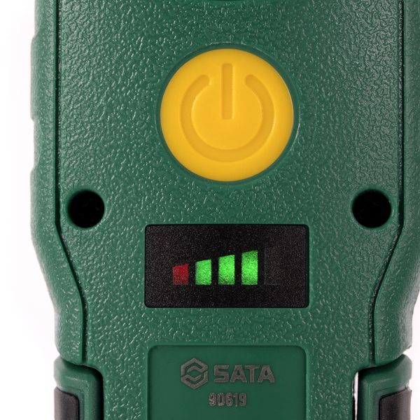 ไฟฉาย SATA 90619 แบบพับได้ เปลี่ยนแบตเตอรี่ได้ ความสว่าง 600 ลูเมน