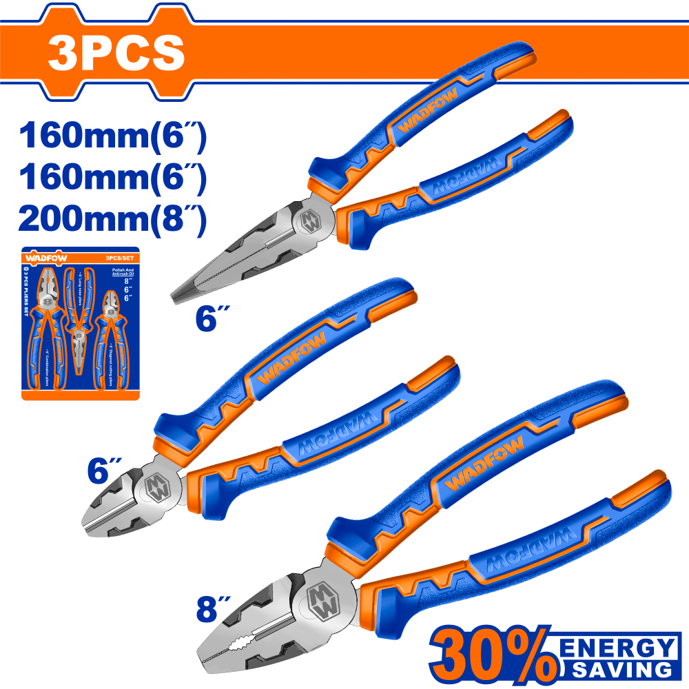 ชุดคีมผ่อนแรง 3 ชิ้น WADFOW WPS0613