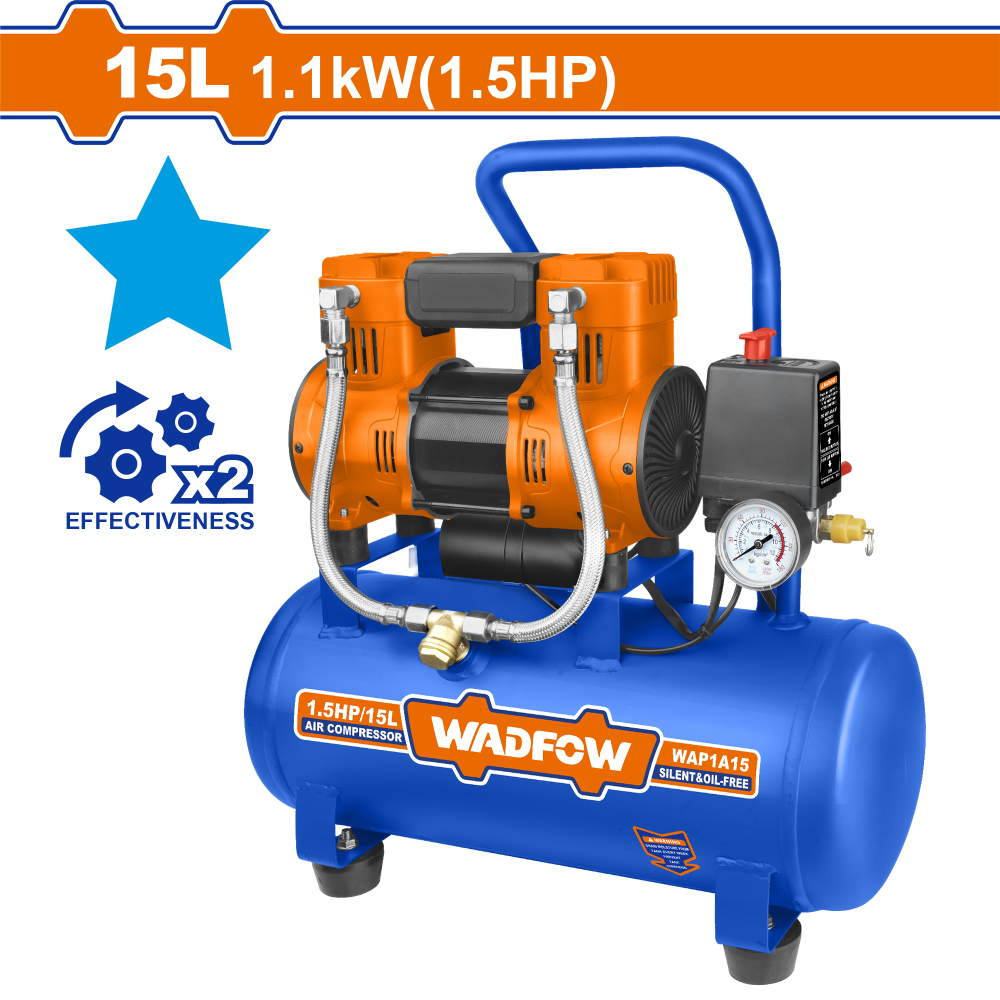 ปั๊มลม WADFOW 1100W 15L WAP1A15