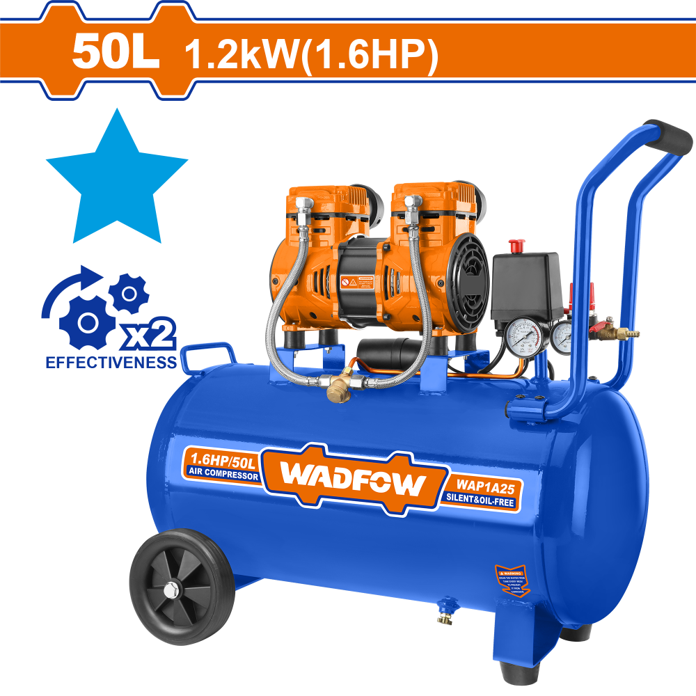 ปั๊มลม WADFOW 1200W 50L WAP1A25