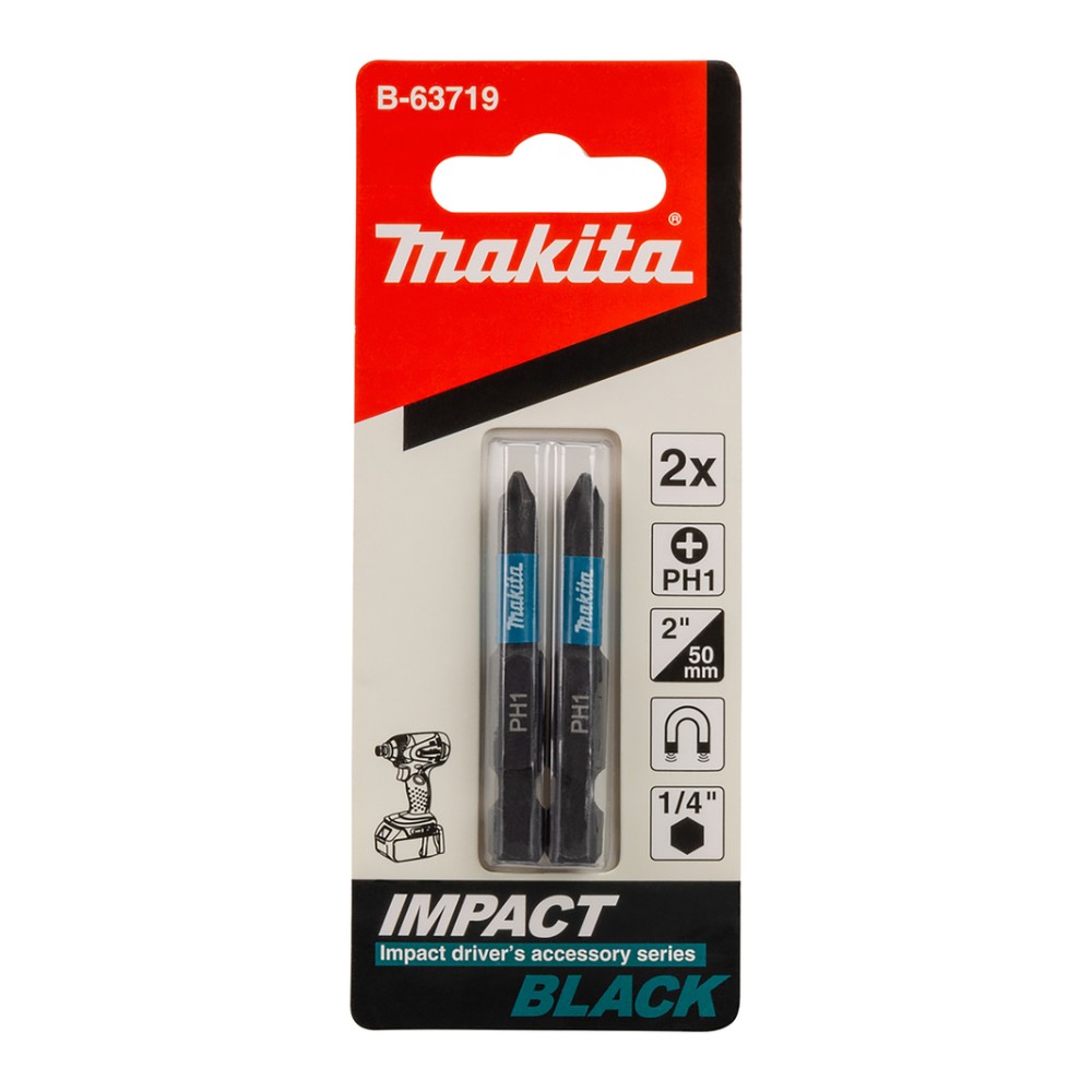 ชุดดอกไขควง E Form MAKITA B 63719 PH1 ขนาด 1 4in x 50 mm   แพ็ค 2 ชิ้น 