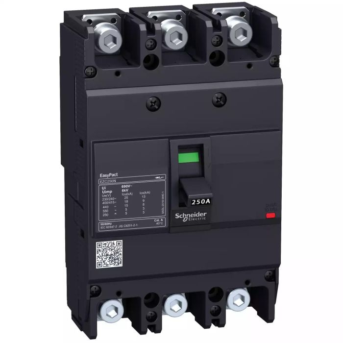 เซอร์กิตเบรกเกอร์ SCHNEIDER EZC250N3175 ขนาดเฟรม 250A  3P กระแสไฟฟ้า 175A 25kA