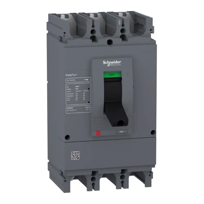 เซอร์กิตเบรกเกอร์ SCHNEIDER EZC400N3350N ขนาดเฟรม 400A  3P กระแสไฟฟ้า 350A 36kA