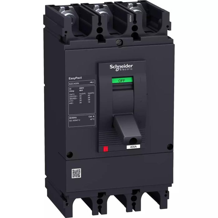 เซอร์กิตเบรกเกอร์ SCHNEIDER EZC400N3400N ขนาดเฟรม 400A  3P กระแสไฟฟ้า 400A 36kA