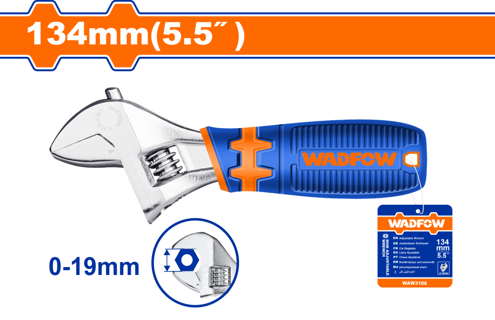 ประแจเลื่อน WADFOW WAW3106 ประแจเลื่อน WADFOW WAW3106
