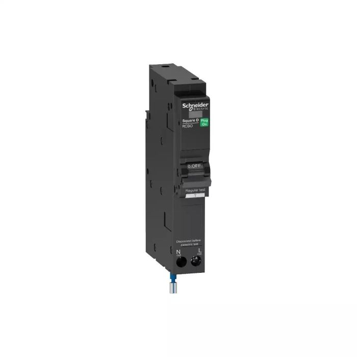 เซอร์กิตเบรกเกอร์ลูกย่อย SCHNEIDER QO110C06RCBO30 ป้องกันไฟดูด 1P กระแสไฟฟ้า 10A  30mA 6kA