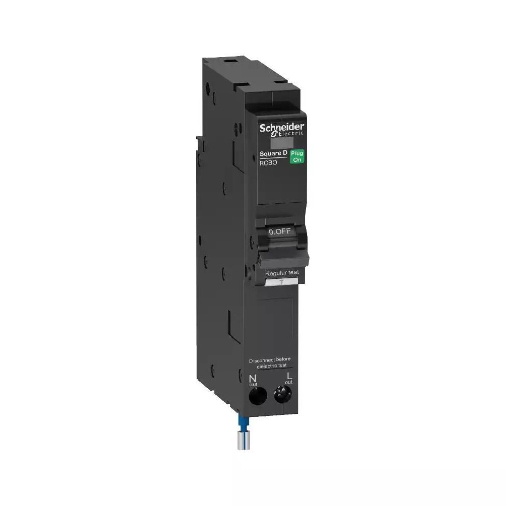 เซอร์กิตเบรกเกอร์ลูกย่อย SCHNEIDER QO116C06RCBO30 ป้องกันไฟดูด 1P กระแสไฟฟ้า 16A 30mA   6kA 