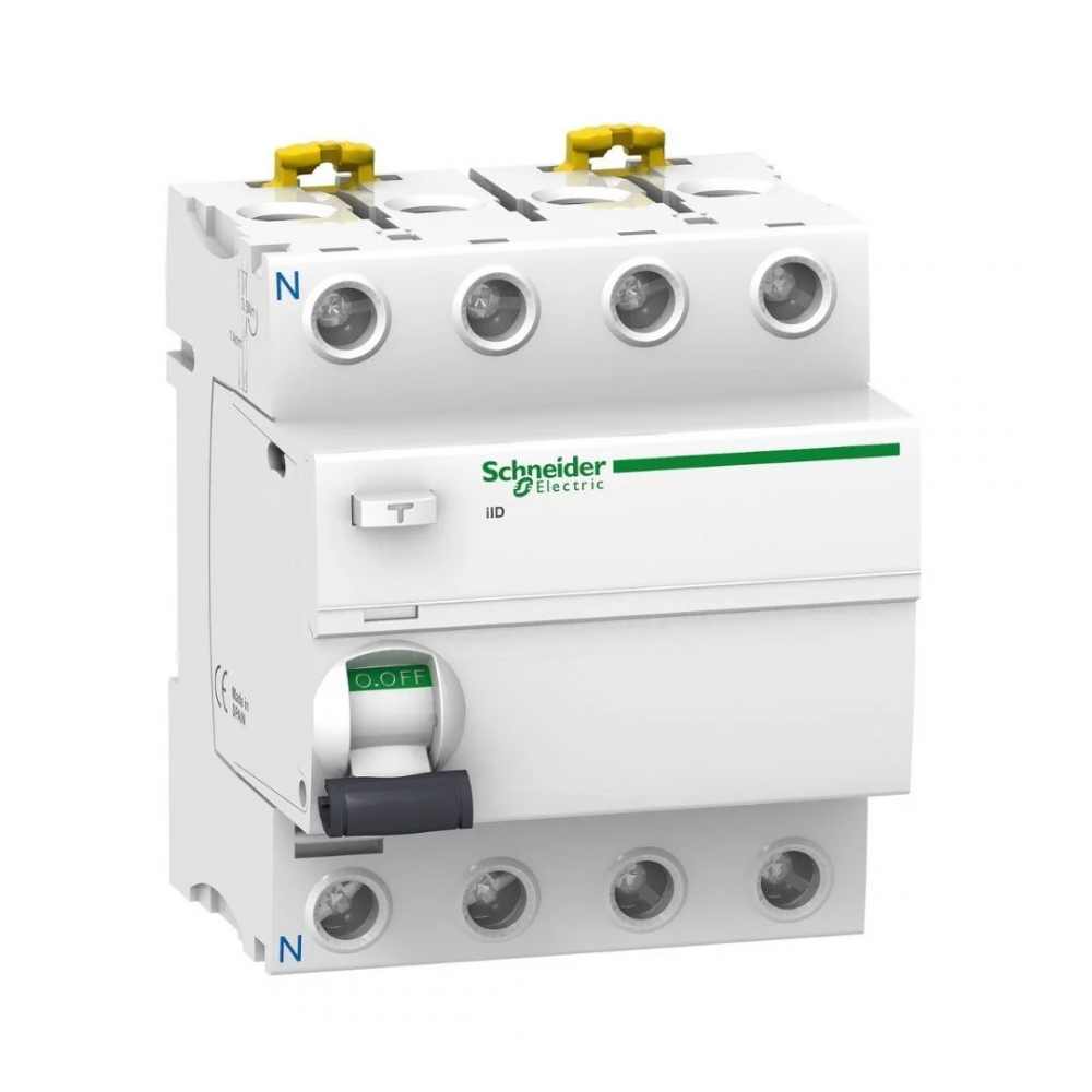 เซอร์กิตเบรกเกอร์ SCHNEIDER A9R74425 อุปกรณ์ป้องกันไฟดูด ชนิด RCCB Type ACP4 ขนาด 25A 300mA
