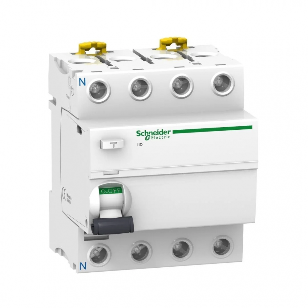 เซอร์กิตเบรกเกอร์ SCHNEIDER A9R74463 อุปกรณ์ป้องกันไฟดูด ชนิด RCCB Type ACP4 ขนาด 63A 300mA เซอร์กิตเบรกเกอร์ SCHNEIDER A9R74463 อุปกรณ์ป้องกันไฟดูด ชนิด RCCB Type ACP4 ขนาด 63A 300mA