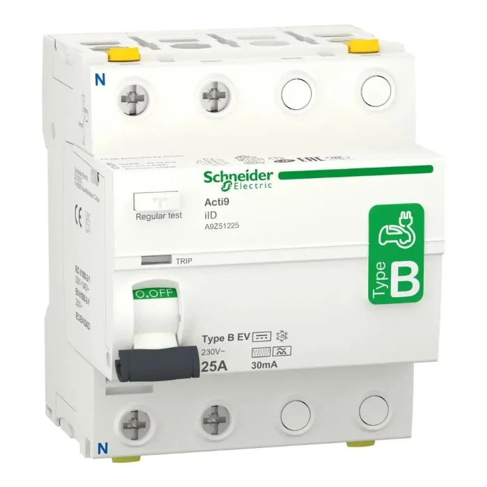 เซอร์กิตเบรกเกอร์ SCHNEIDER A9Z51225 อุปกรณ์ป้องกันไฟดูด ชนิด RCCB Type ACP2 ขนาด 25A 30mA เซอร์กิตเบรกเกอร์ SCHNEIDER A9Z51225 อุปกรณ์ป้องกันไฟดูด ชนิด RCCB Type ACP2 ขนาด 25A 30mA