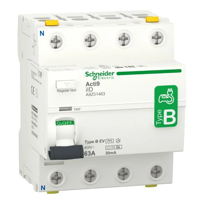 เซอร์กิตเบรกเกอร์ SCHNEIDER A9Z51463 อุปกรณ์ป้องกันไฟดูด ชนิด RCCB Type ACP4 ขนาด 63A 30mA เซอร์กิตเบรกเกอร์ SCHNEIDER A9Z51463 อุปกรณ์ป้องกันไฟดูด ชนิด RCCB Type ACP4 ขนาด 63A 30mA