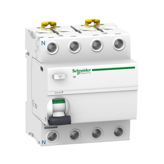 เซอร์กิตเบรกเกอร์ SCHNEIDER A9R71425 อุปกรณ์ป้องกันไฟดูด ชนิด RCCB Type AC P4 ขนาด 25A 30mA