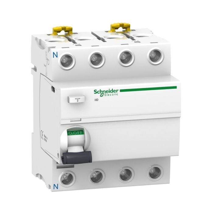 เซอร์กิตเบรกเกอร์ SCHNEIDER A9R12480 อุปกรณ์ป้องกันไฟดูด ชนิด RCCB Type AC P4 ขนาด 80A 30mA เซอร์กิตเบรกเกอร์ SCHNEIDER A9R12480 อุปกรณ์ป้องกันไฟดูด ชนิด RCCB Type AC P4 ขนาด 80A 30mA