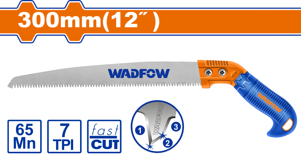 เลื่อยตัดกิ่ง WADFOW 11 นิ้ว WHW5G12 เลื่อยตัดกิ่ง WADFOW 11 นิ้ว WHW5G12