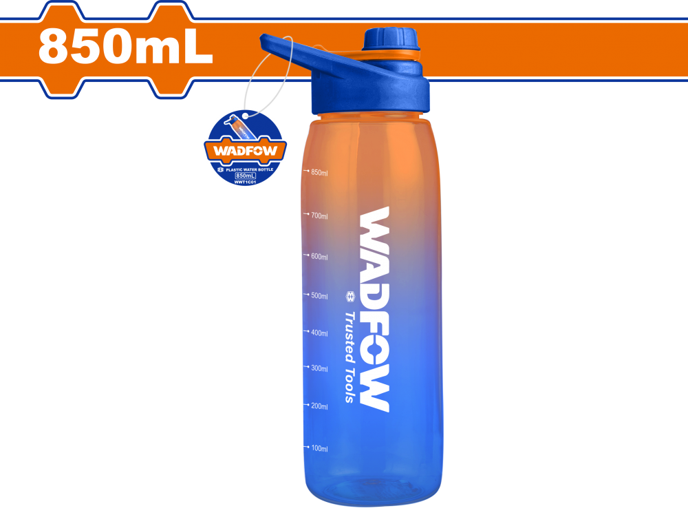 กระบอกน้ำพลาสติก WADFOW 850ml WWT1C01