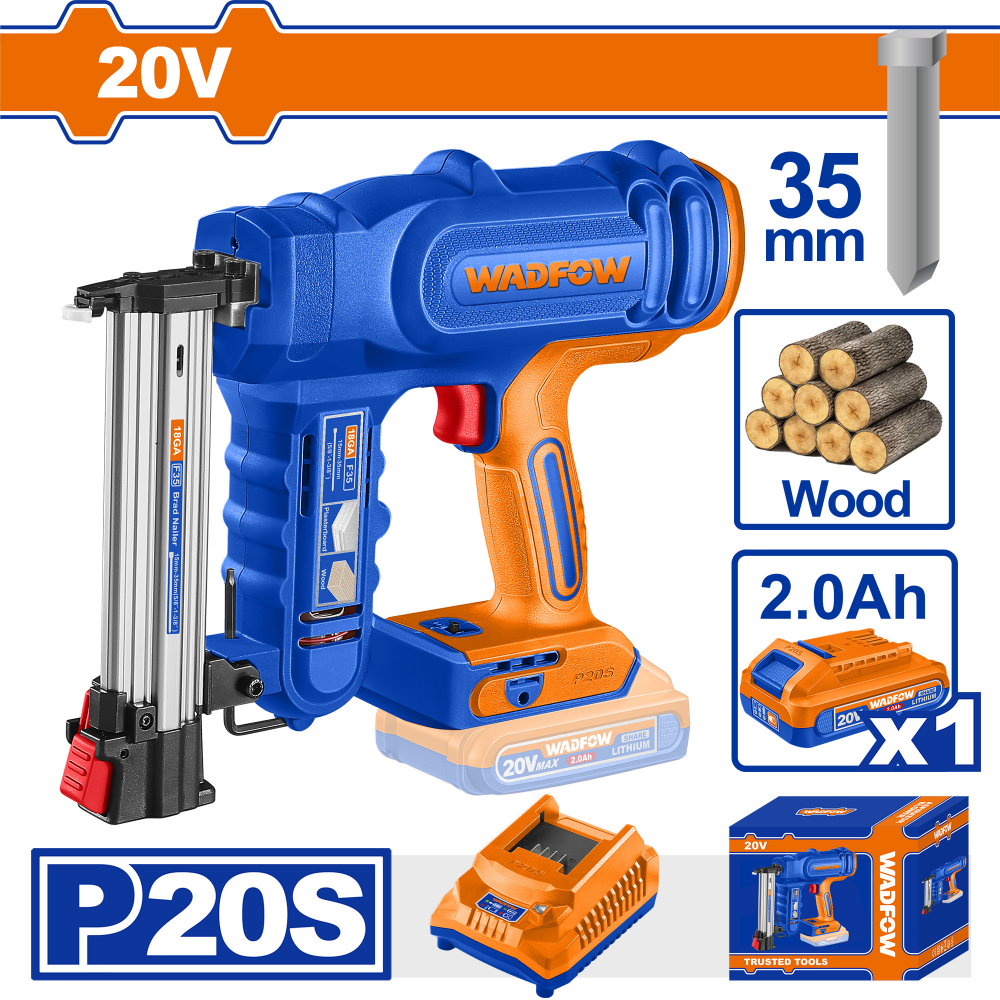 เครื่องยิงตะปูไร้สาย WADFOW WBJ1308 20V