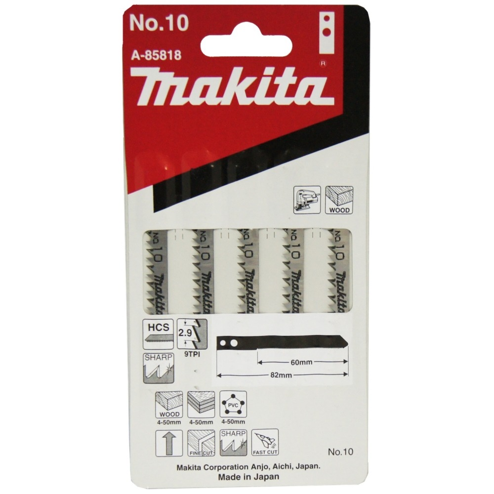 ใบจิ๊กซอ MAKITA A 85818 M Type NO 10  ใบจิ๊กซอ MAKITA A 85818 M Type NO 10