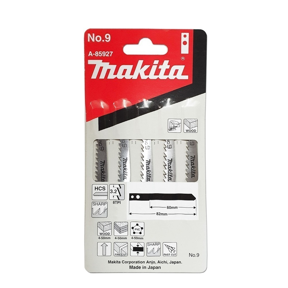 ใบจิ๊กซอ MAKITA A 85927 M Type NO 9 ใบจิ๊กซอ MAKITA A 85927 M Type NO 9