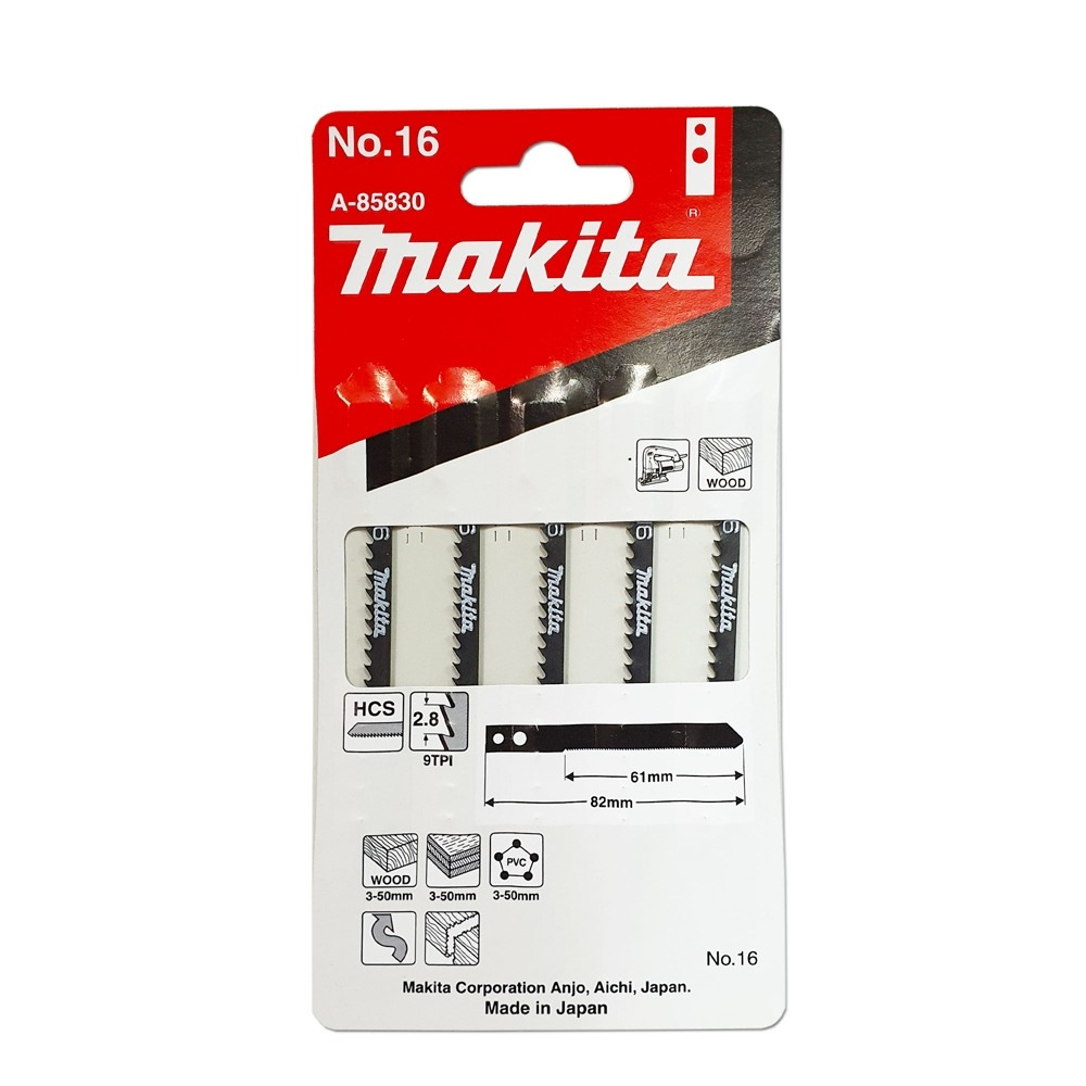 ใบจิ๊กซอ MAKITA A 85830 M Type NO 16 ใบจิ๊กซอ MAKITA A 85830 M Type NO 16