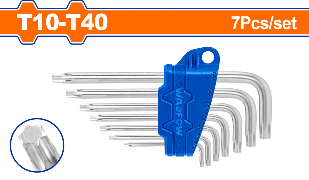 ประแจหกเหลี่ยม หัวทอร์ค WADFOW WHK3671
