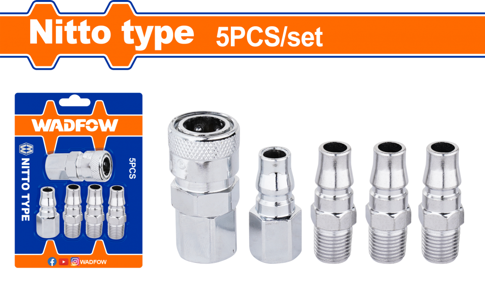 ชุดคอปเปอร์ 5 ชิ้น เกลียวในนอก WADFOW 14 นิ้ว WQP3673