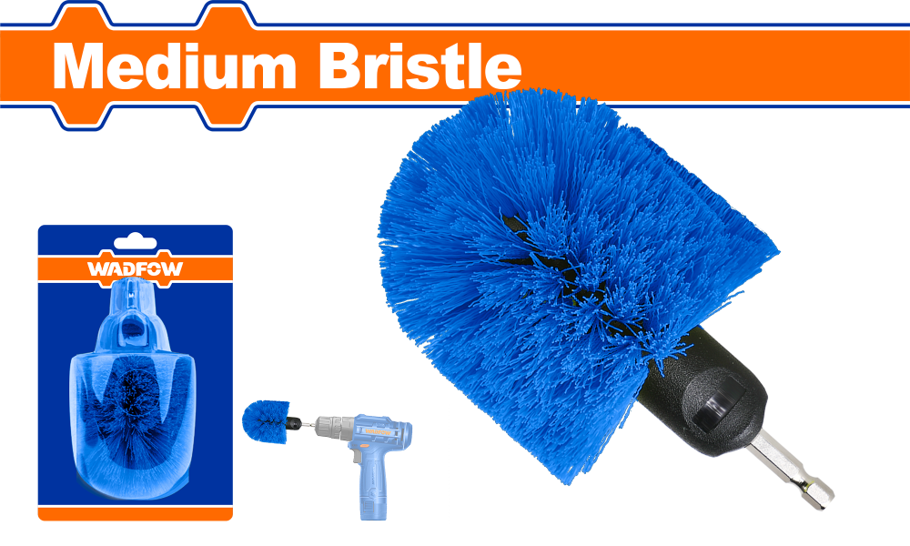 ชุดหัวแปรงขัดต่อสว่าน แบบปานกลาง 2 ชิ้น WADFOW WNY2420