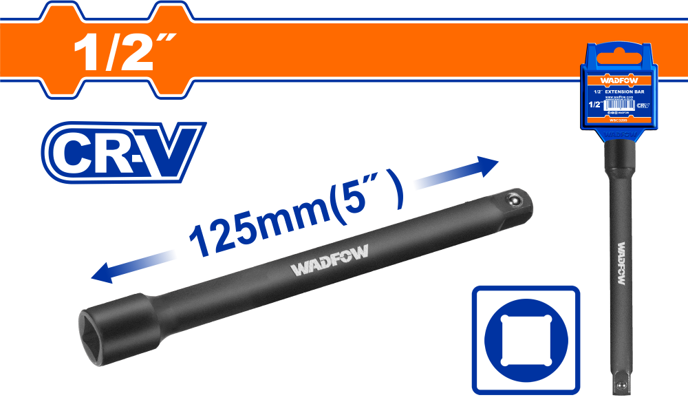 ข้อต่อบล็อกลม WADFOW 12 นิ้วx5 นิ้ว CRV WMS5205