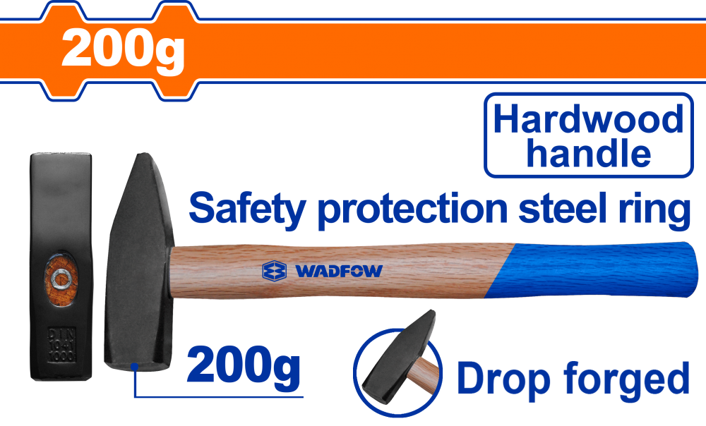 ค้อนช่างทอง ด้ามไม้ WADFOW 200g WMB1302