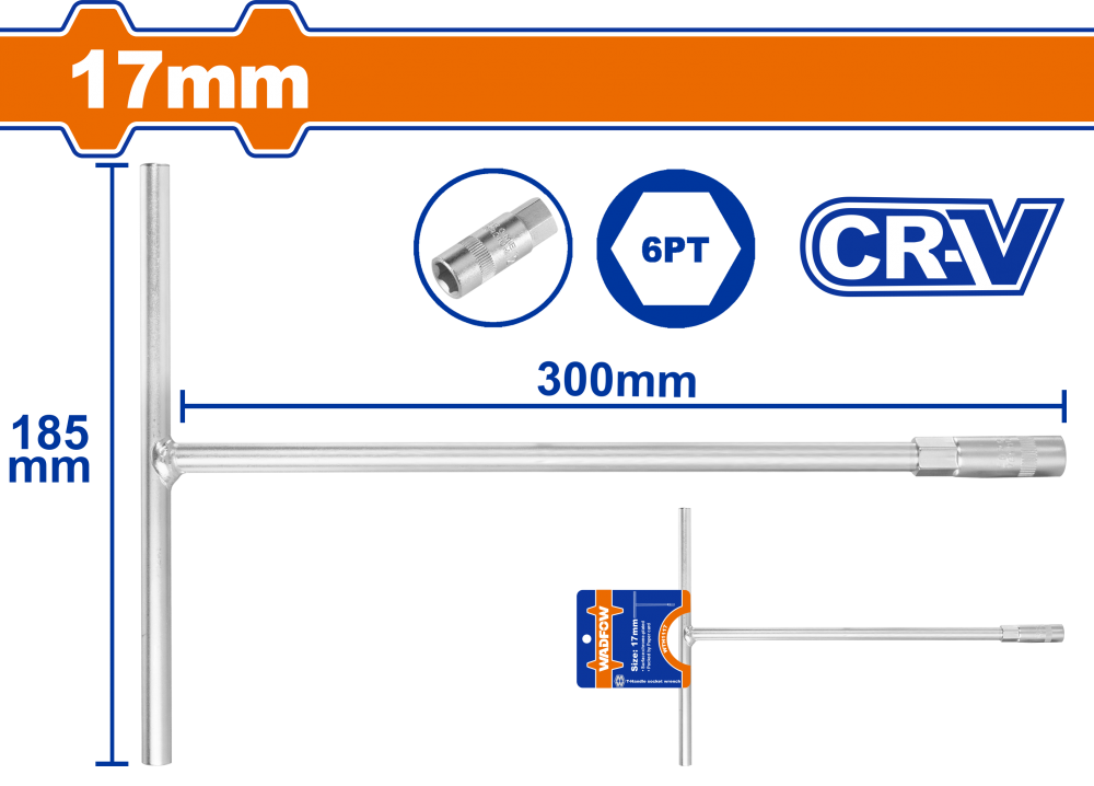 บล็อกตัว T WADFOW 17mm CRV WTH1117