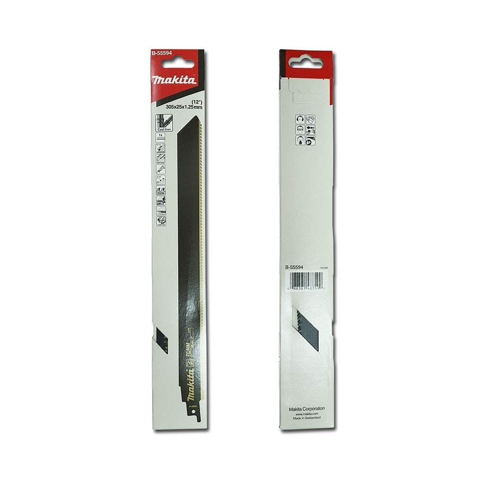 ใบเลื่อยชัก  MAKITA B 55594  ความยาว  305 มม  8 TPI  TC HM  ใบเลื่อยชัก  MAKITA B 55594  ความยาว  305 มม  8 TPI  TC HM