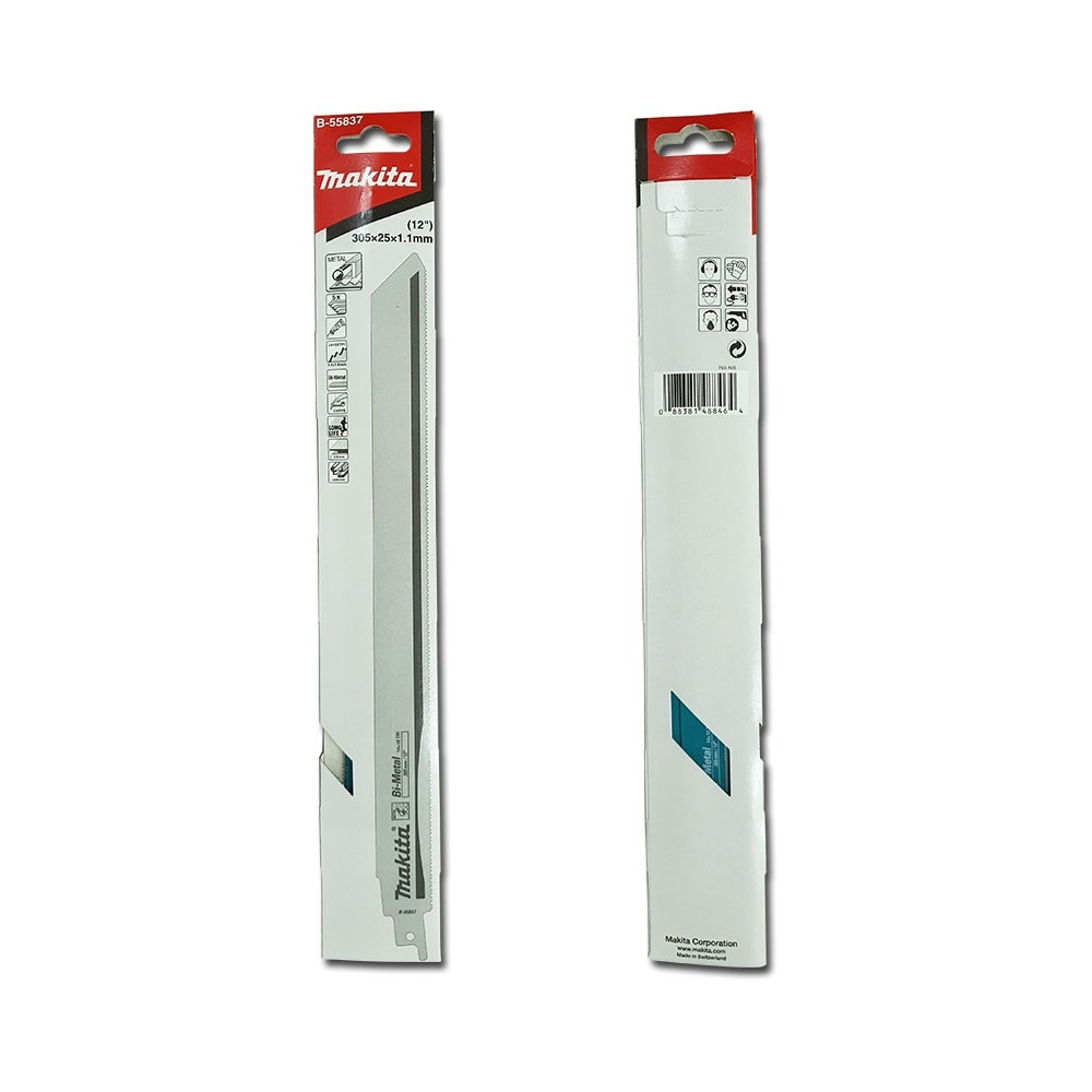 ใบเลื่อยชัก  MAKITA B 55837  ความยาว  305 มม  14 18 TPI  TC HM 