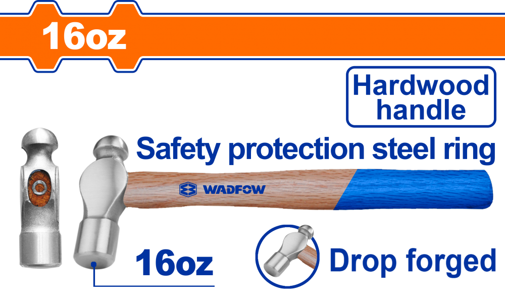 ค้อนหัวกลม ด้ามไม้ WADFOW WMB5316