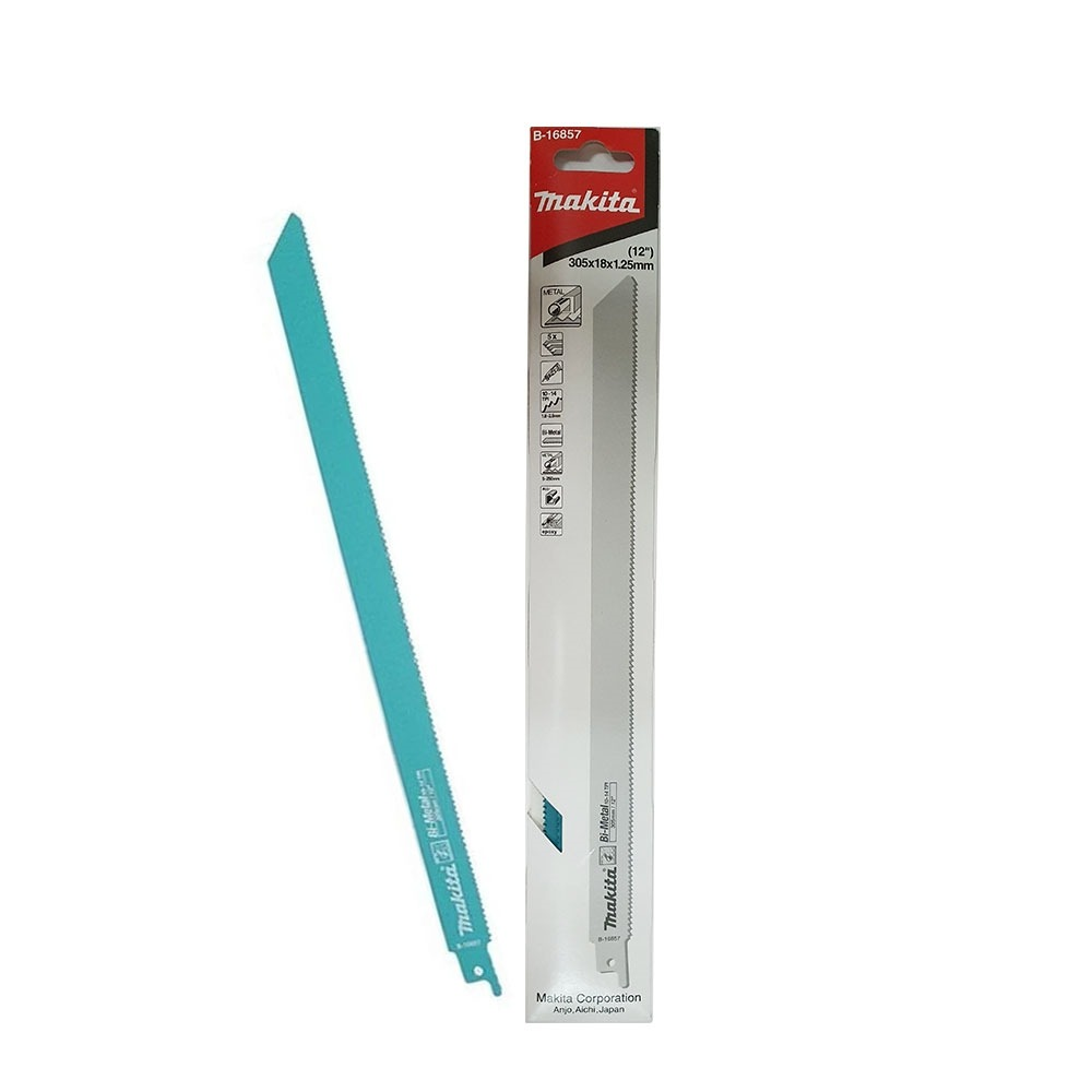 ใบเลื่อยชัก  MAKITA B 16857 ความยาว  305 มม  10 14 TPI  BIM   แพ็ค 5 ใบ   ใบเลื่อยชัก  MAKITA B 16857 ความยาว  305 มม  10 14 TPI  BIM   แพ็ค 5 ใบ