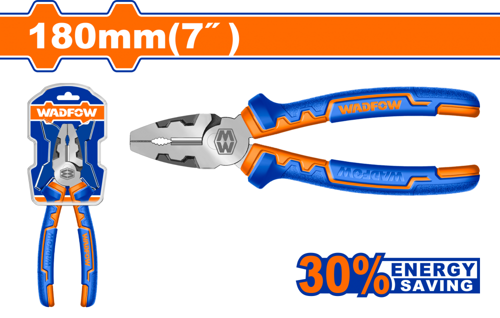 คีมปากจิ้งจกผ่อนแรง WADFOW 7 นิ้ว WPL1717 คีมปากจิ้งจกผ่อนแรง WADFOW 7 นิ้ว WPL1717