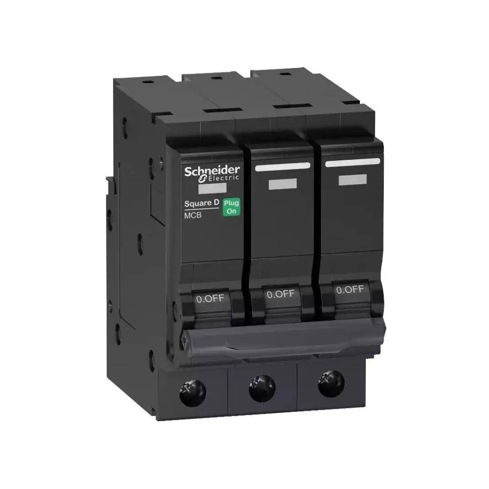 เซอร์กิตเบรกเกอร์ลูกย่อย MCB SCHNEIDER QO363VSC6T 3P กระแสไฟฟ้า 63A  6kA  เซอร์กิตเบรกเกอร์ลูกย่อย MCB SCHNEIDER QO363VSC6T 3P กระแสไฟฟ้า 63A  6kA