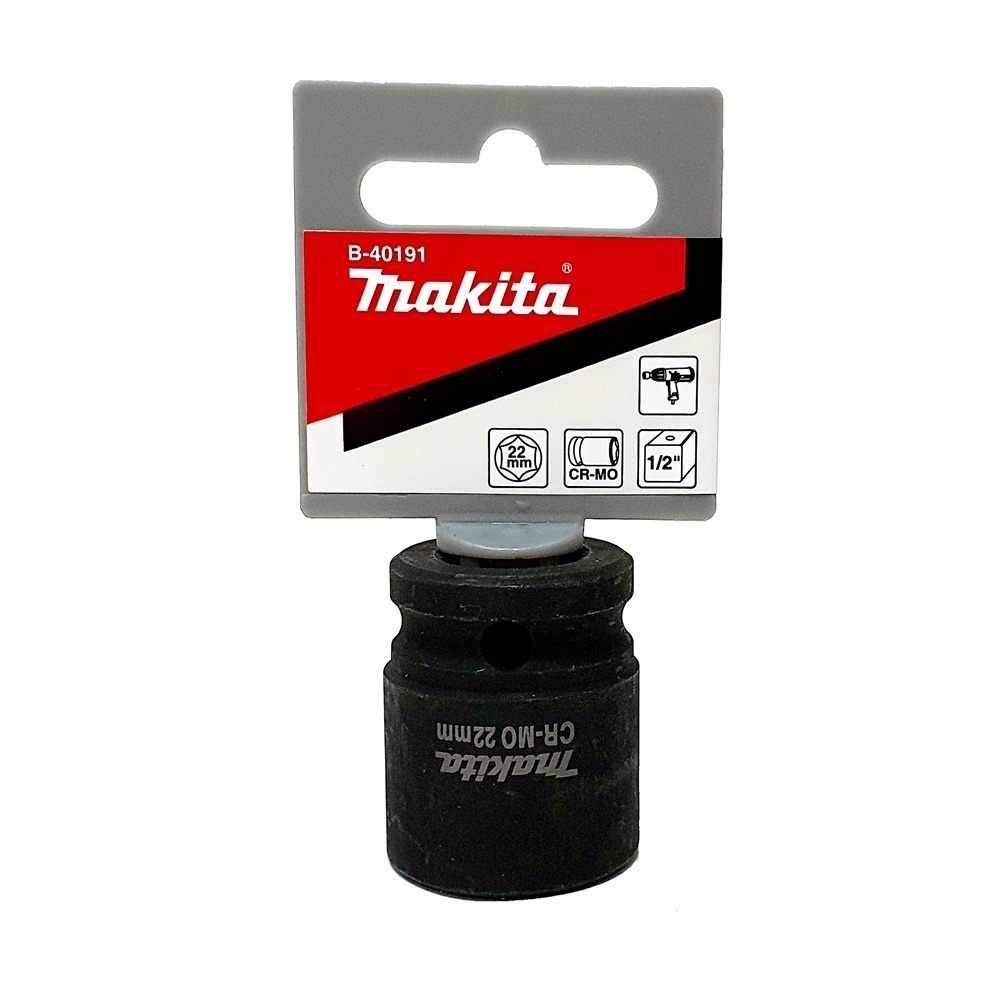 ลูกบล็อก MAKITA B 40191  Impact 1 2 นิ้ว ขนาด 22x38 mm 