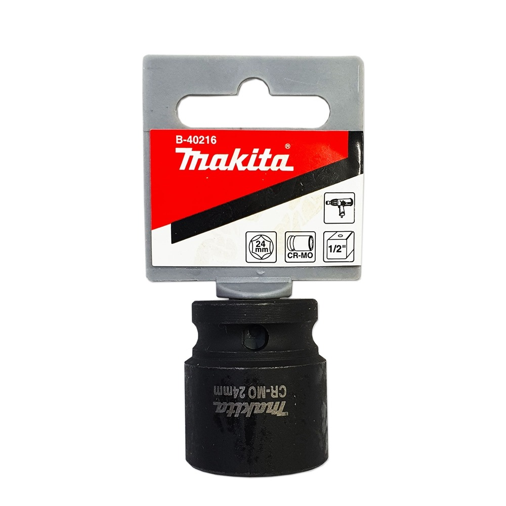 ลูกบล็อก MAKITA B 40216  Impact 1 2 นิ้ว ขนาด 24x38 mm 