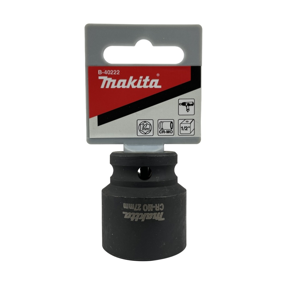 ลูกบล็อก MAKITA B 40222  Impact 1 2 นิ้ว ขนาด 27x42 mm 