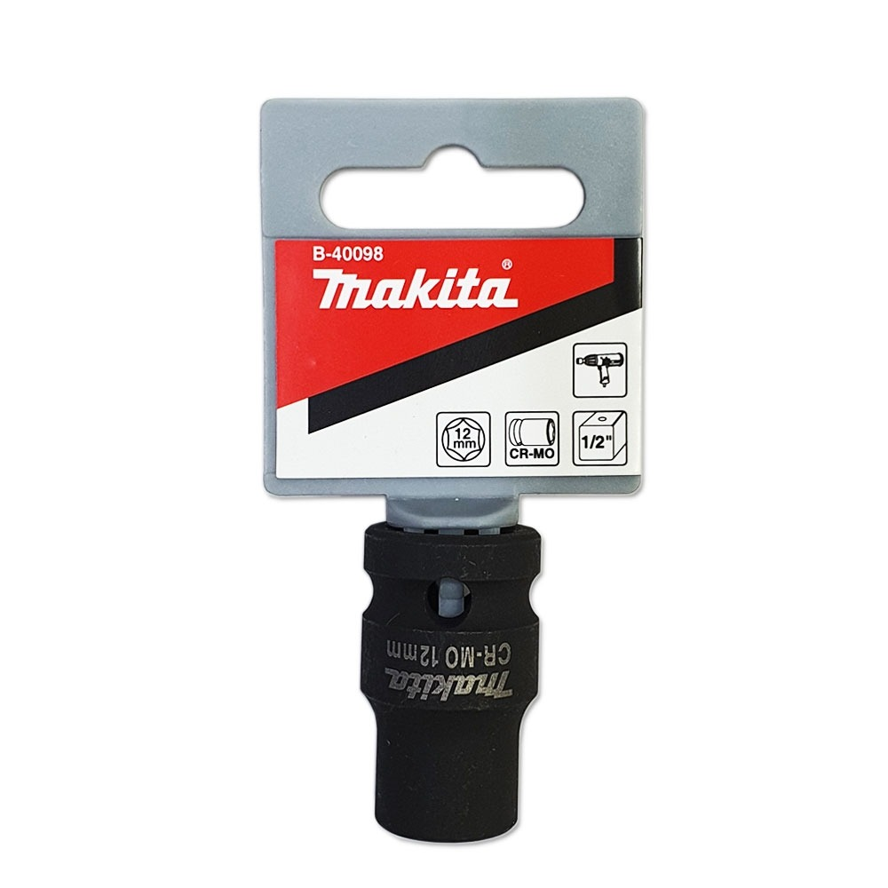 ลูกบล็อก MAKITA B 40098  Impact 1 2 นิ้ว ขนาด 12x38 mm 