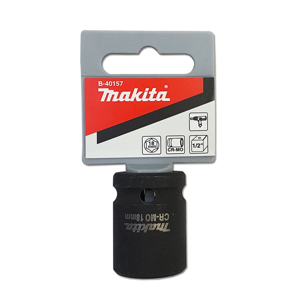 ลูกบล็อก MAKITA B 40157  Impact 1 2 นิ้ว ขนาด 18x38 mm 