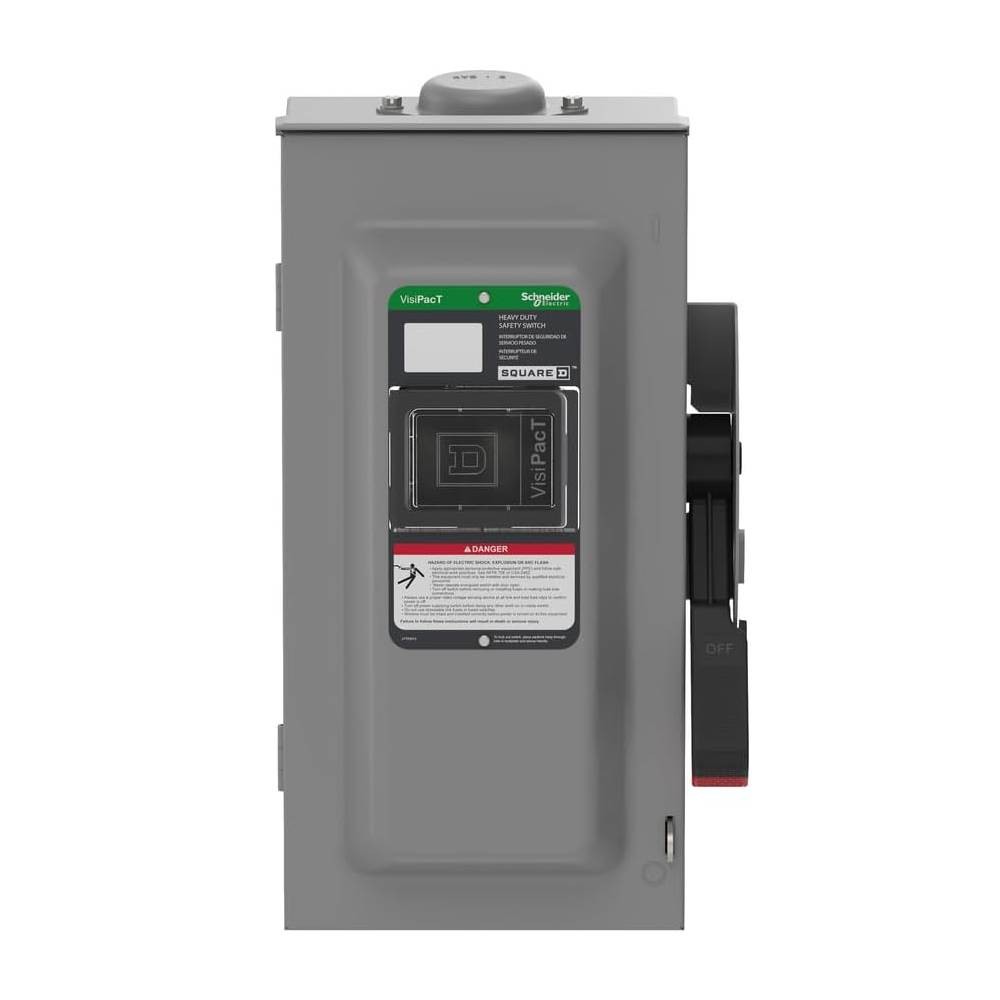 ตู้สแควร์ดี เซฟตี้สวิตช์ SCHNEIDER VH362RB แบบสามารถติดตั้งฟิวส์ Type 3R 60A 600V