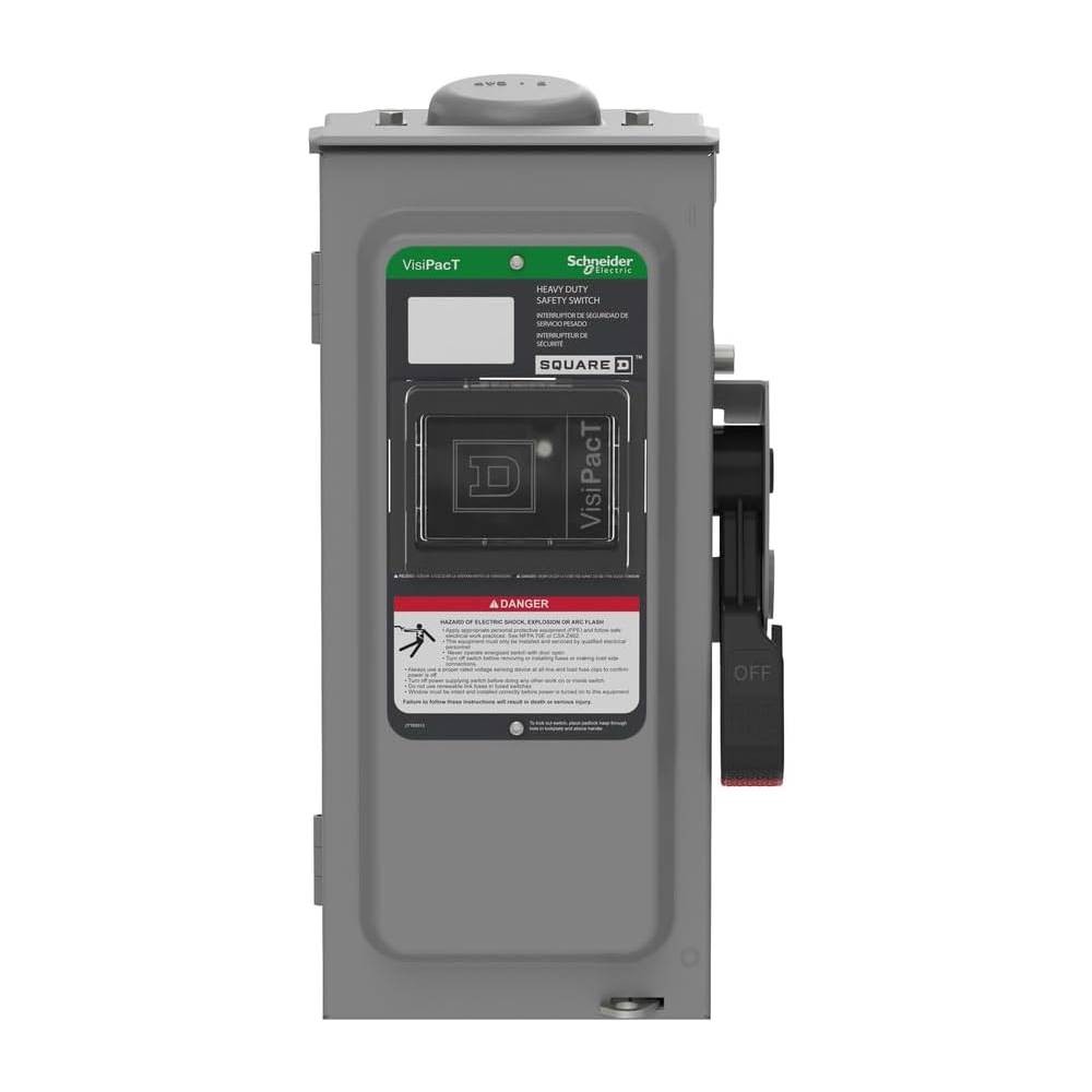 ตู้สแควร์ดี เซฟตี้สวิตช์ SCHNEIDER VH361RB แบบสามารถติดตั้งฟิวส์ Type 3R 30A 600V