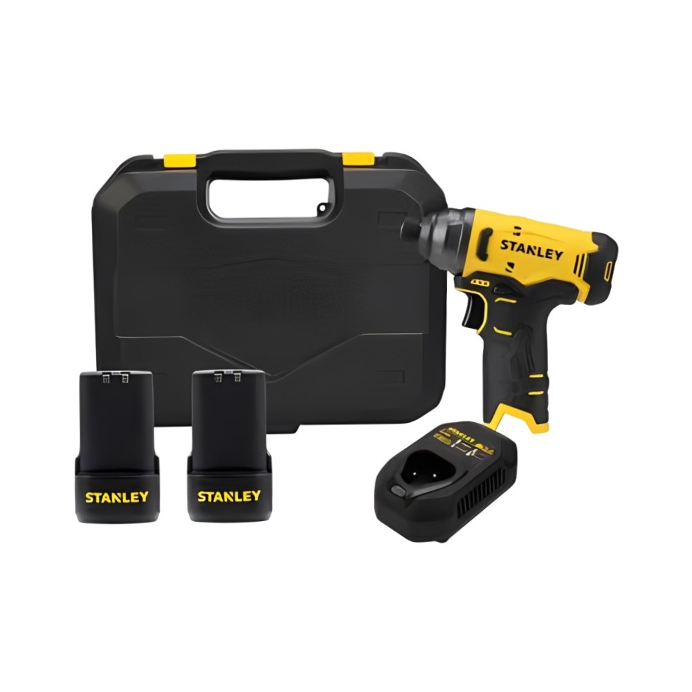 ไขควงกระแทกไร้สาย STANLEY SCI10D2K B1 12V Max พร้อมแบตเตอรี่ 2 0AH 2