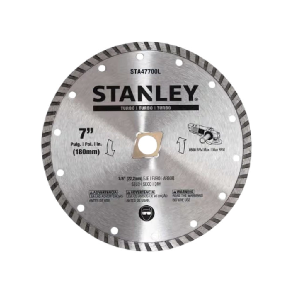 ใบเพชรตัดปูน STANLEY STA47700L ขนาด 7 นิ้ว x 0 080 x 7 มม  x 20 มม  Turbo