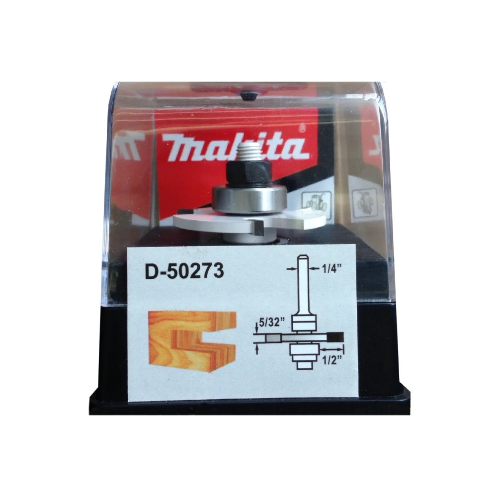ดอกทริมเมอร์ MAKITA D-50273 Slotting Cutter-3 Wing Slot Cutter ขนาดแกน 1/4 นิ้ว
