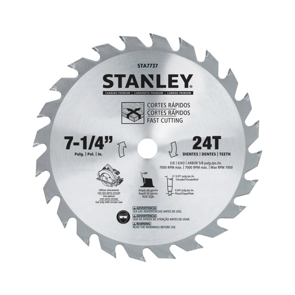 ใบเลื่อยวงเดือน 7 1  STANLEY STA7737 4 นิ้ว 24 ฟัน