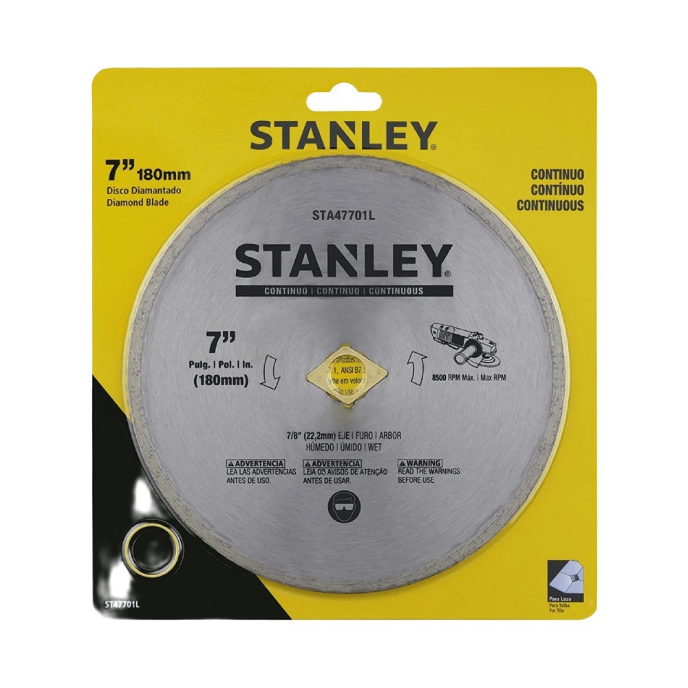 ใบเพชรตัดปูน STANLEY STA47701L ขนาด 7 นิ้ว x 0 080 x 7 มม  x 20 มม  Continuous