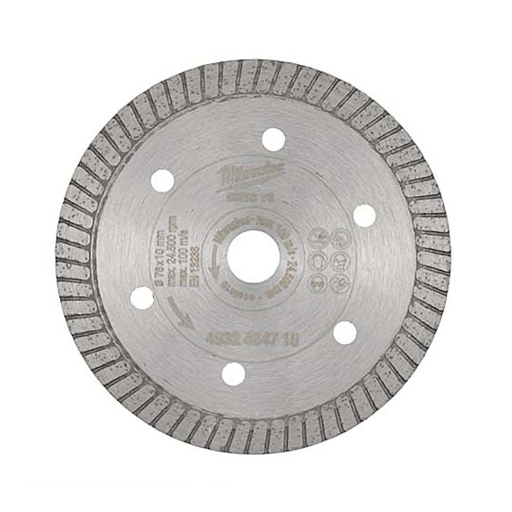 ใบเพชรตัดกระเบื้อง MILWAUKEE 4932464715  DHTS 76  Diamond Tile Cutting Disc ขนาด 3 นิ้ว